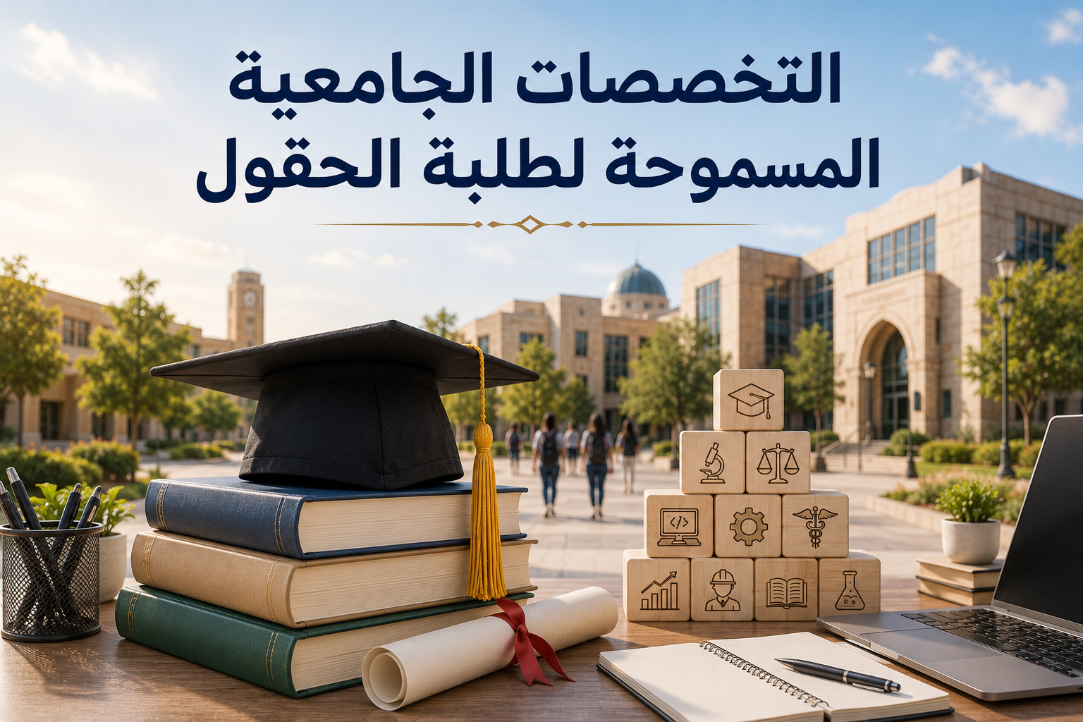الكليات والتخصصات الجامعية المتاحة لجميع الحقول جيل 2008